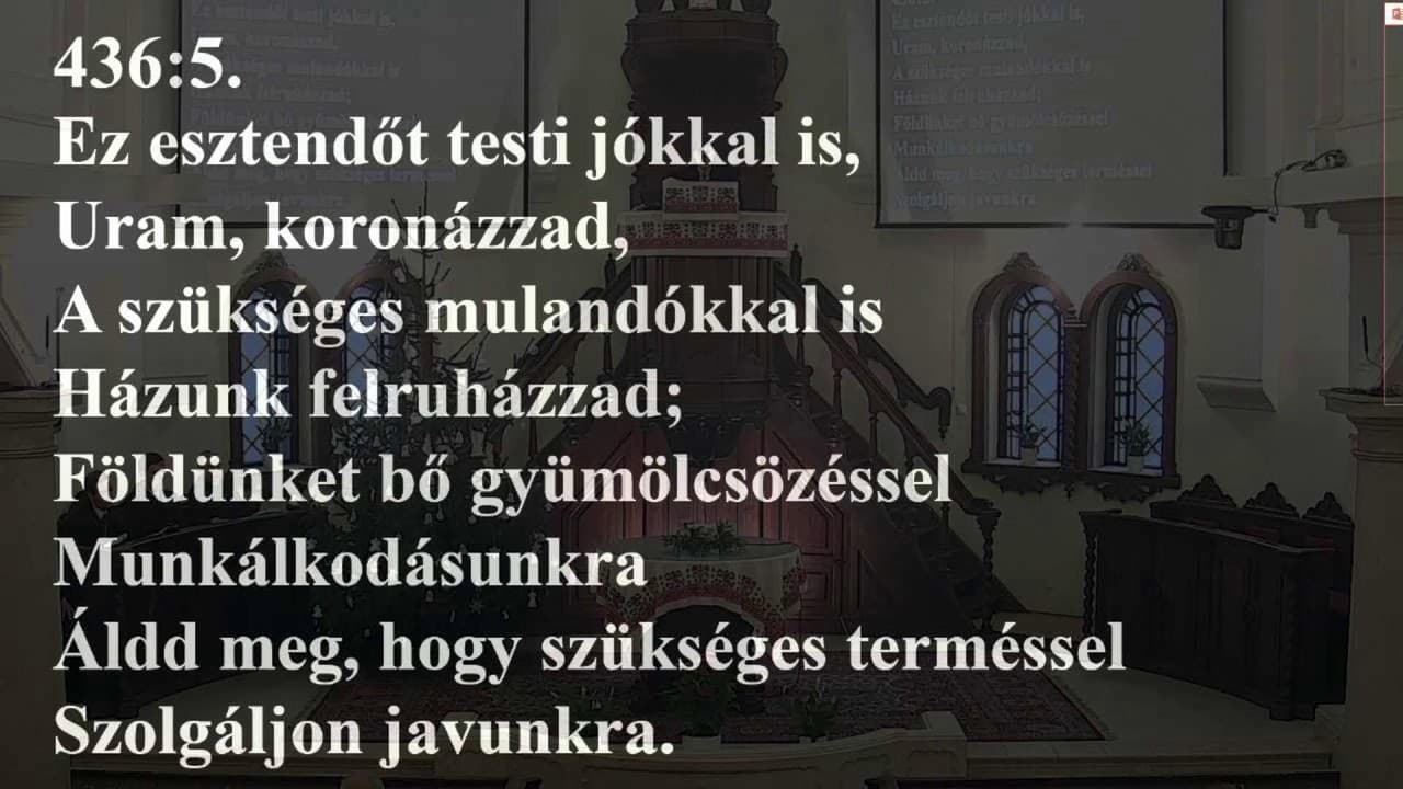 Istentisztelet NyVREk 2024.01.01. 10:30. élő