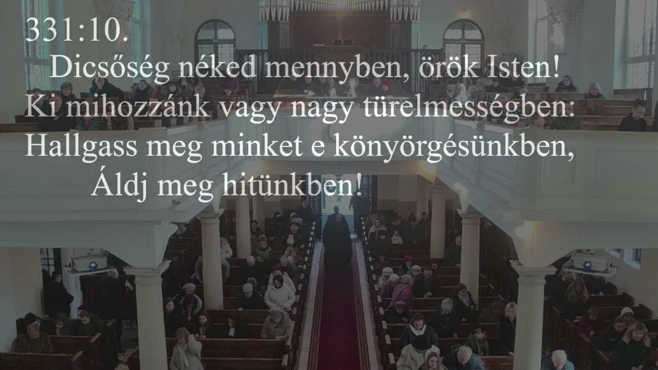 Istentisztelet NyVREk 2026.01.18. 10:30