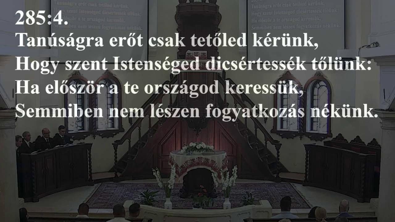 Istentisztelet NyVREk 2023.08.06. 10:30