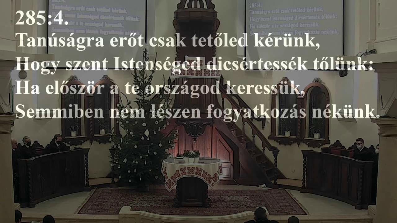 Istentisztelet NyVREk 2021.12.31. 17:00