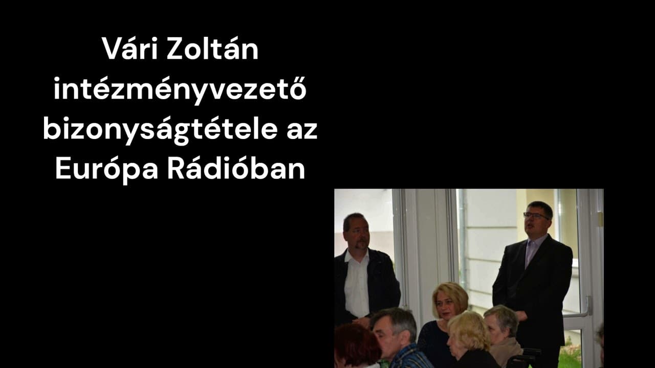 Vári Zoltán bizonyságtétele az Európa Rádióban