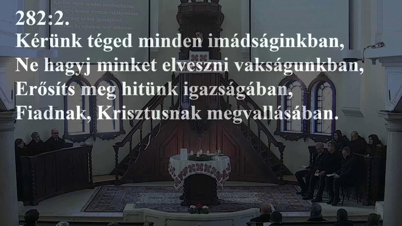 Istentisztelet NyVREk 2022.12.18. 10:30