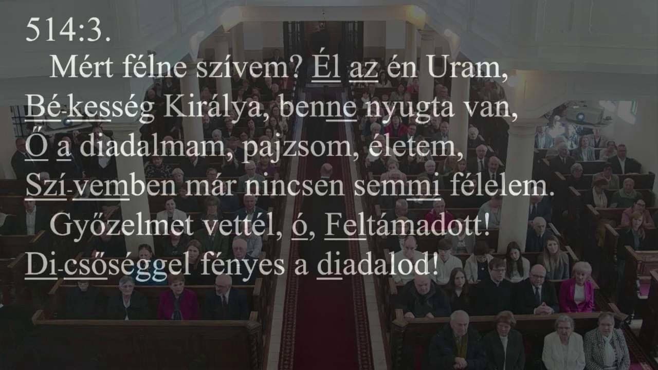 Istentisztelet NyVREk 2026.04.05. 10:30 élő