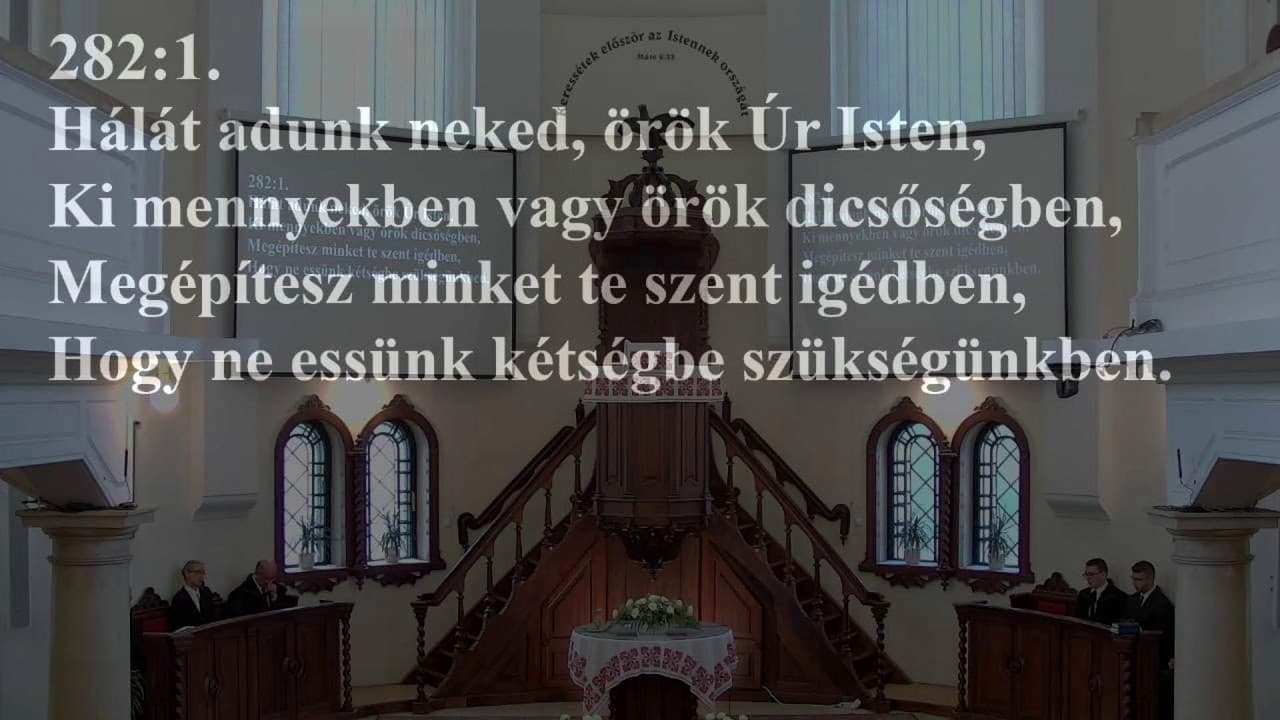 Istentisztelet NyVREk 2022.09.18. 10:30
