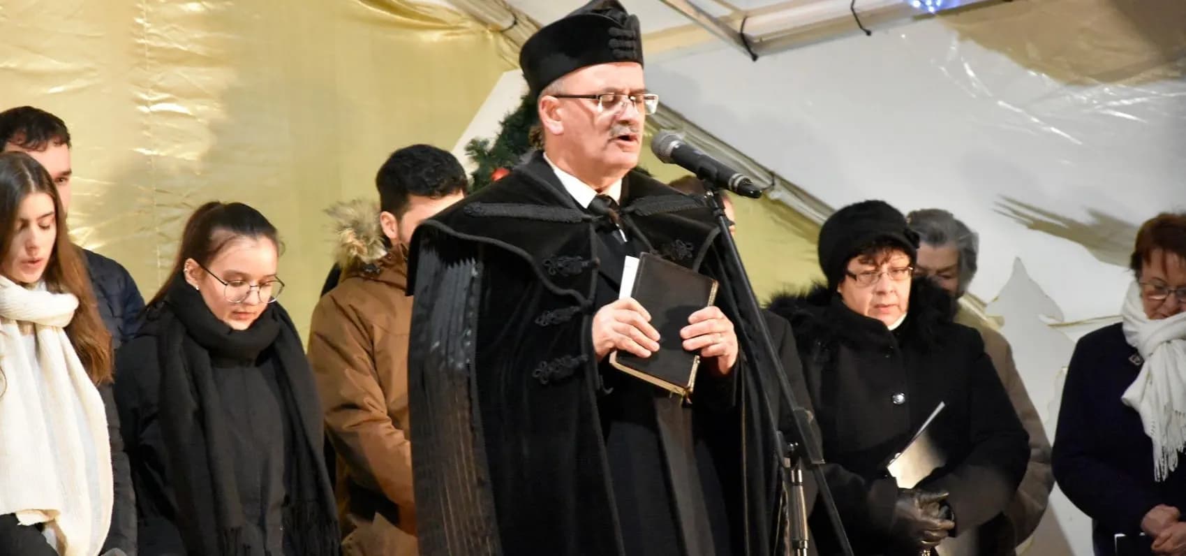 Adventi gyertyagyújtás a Kossuth téren - Nyíregyháza-Városi Református Egyházközség, 2023. december 18.