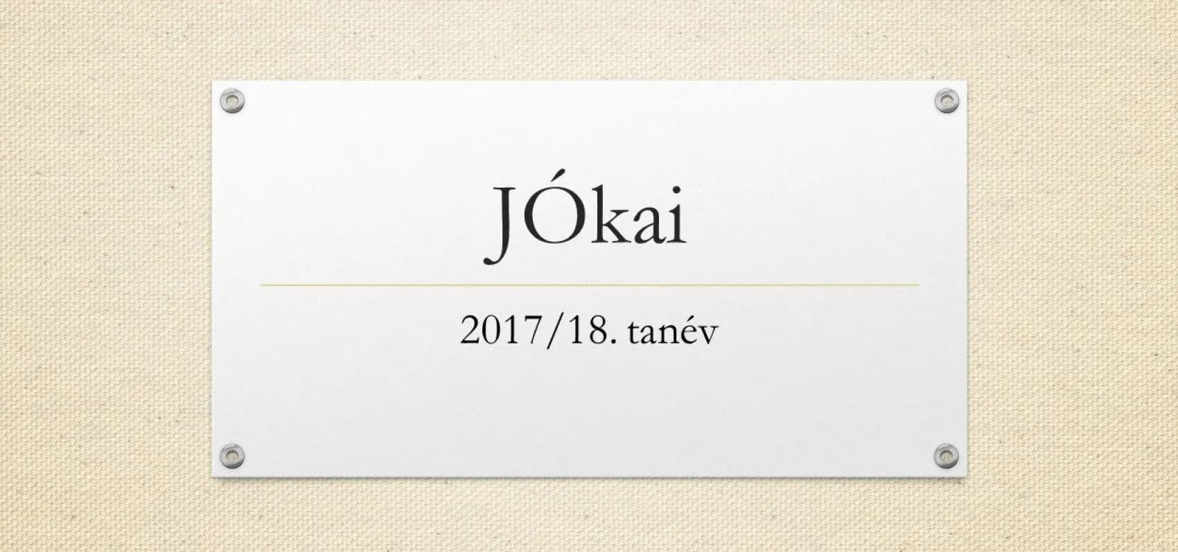 Beszámoló a Jókai Mór Református Általános Iskola 2017/18-as tanévéről - Nyíregyháza-Városi Református Egyházközség, 2018. június 10.