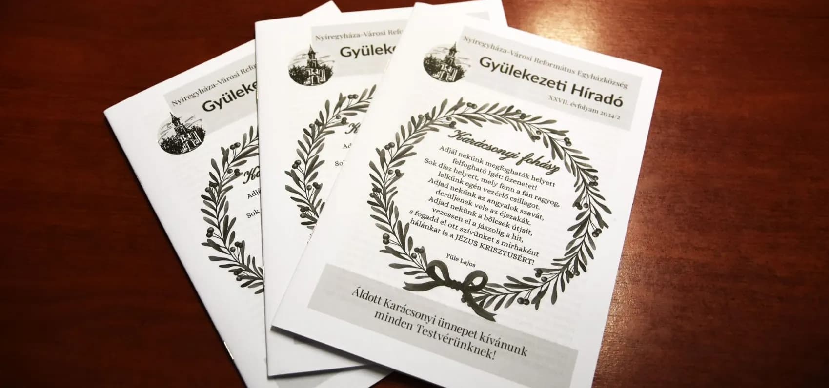 Lapozzon bele a Gyülekezeti Híradó karácsonyi számába! - Nyíregyháza-Városi Református Egyházközség, 2024. december 21.