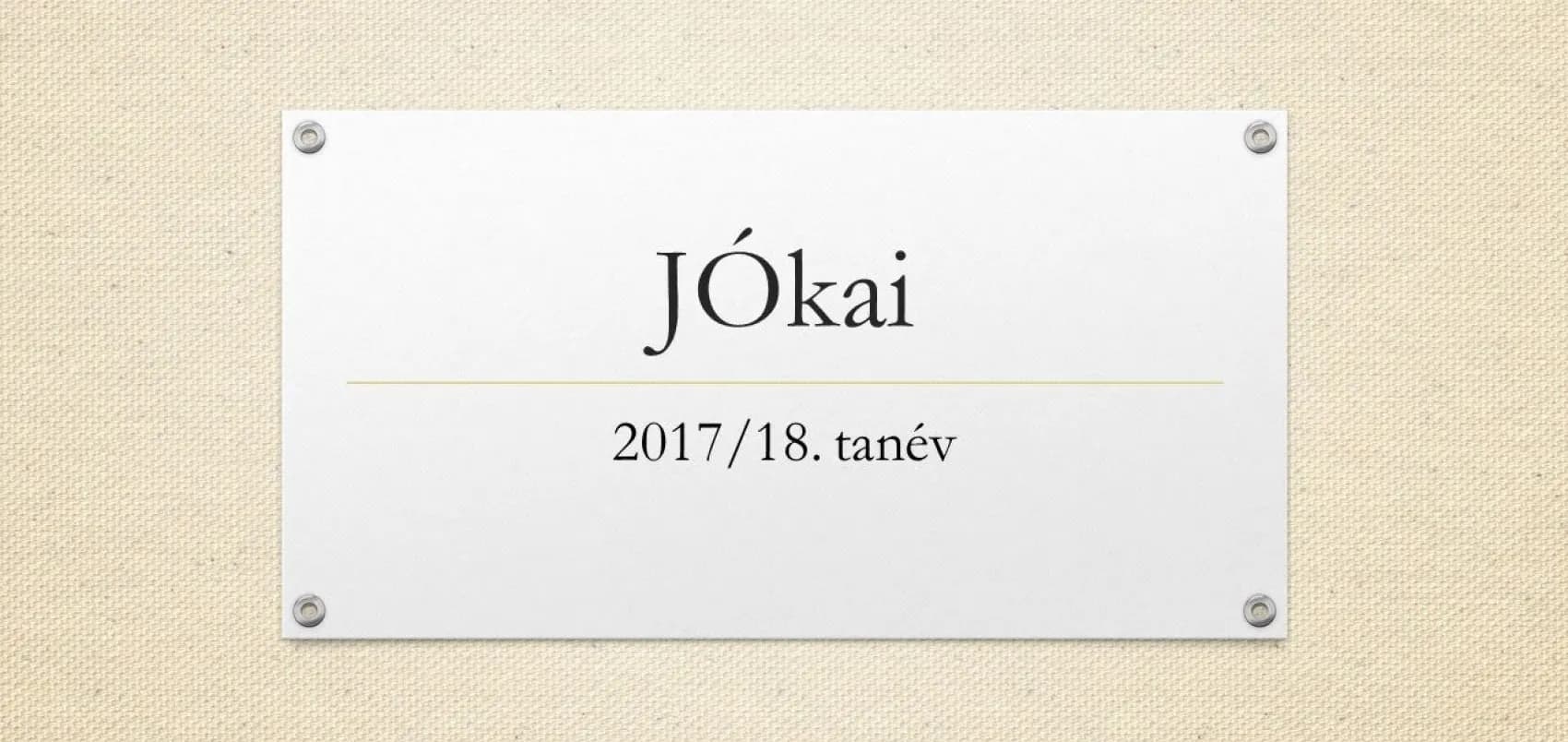 Beszámoló a Jókai Mór Református Általános Iskola 2017/18-as tanévéről - Nyíregyháza-Városi Református Egyházközség, 2018. június 10.