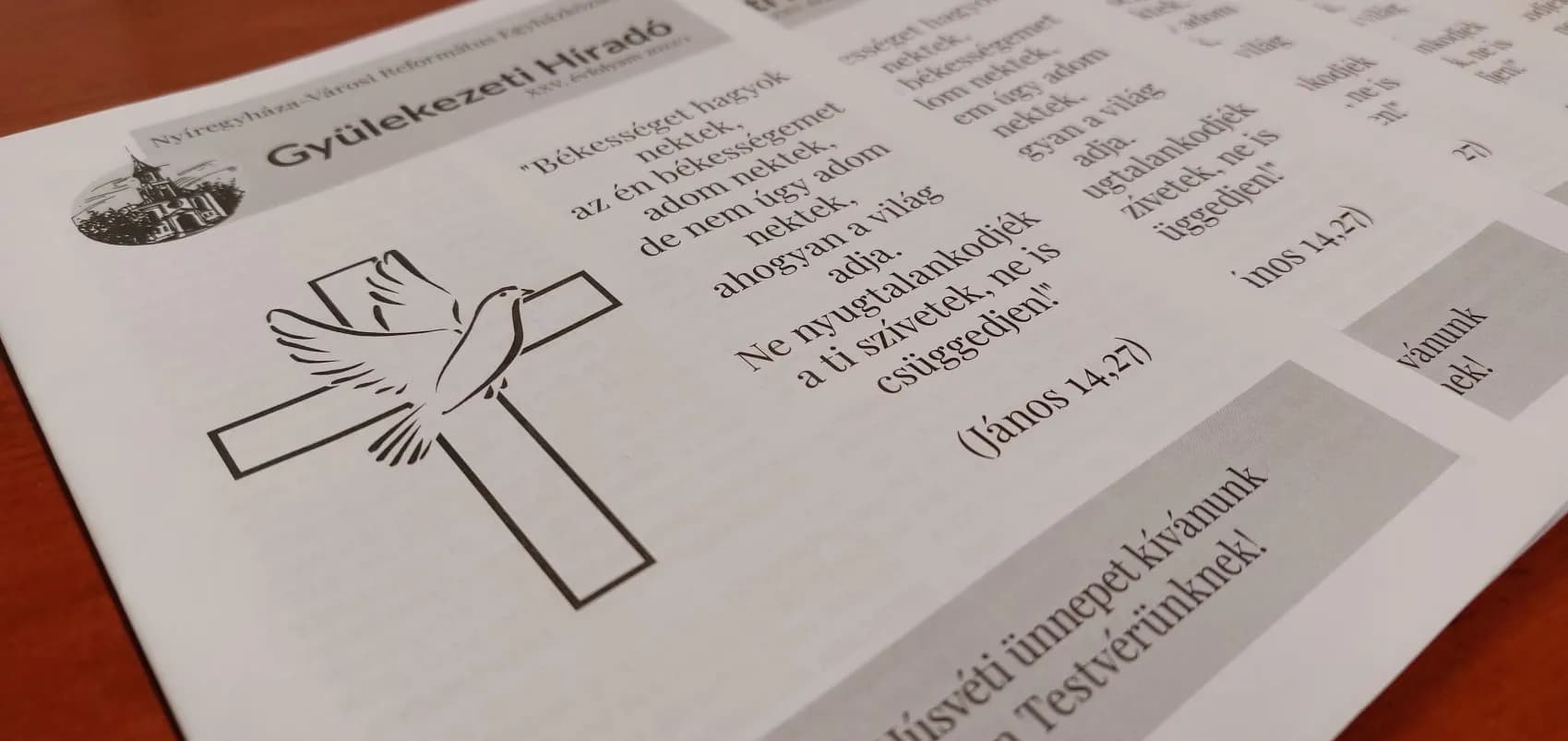 Online is olvasható a húsvéti Gyülekezeti Híradó! - Nyíregyháza-Városi Református Egyházközség, 2022. április 16.