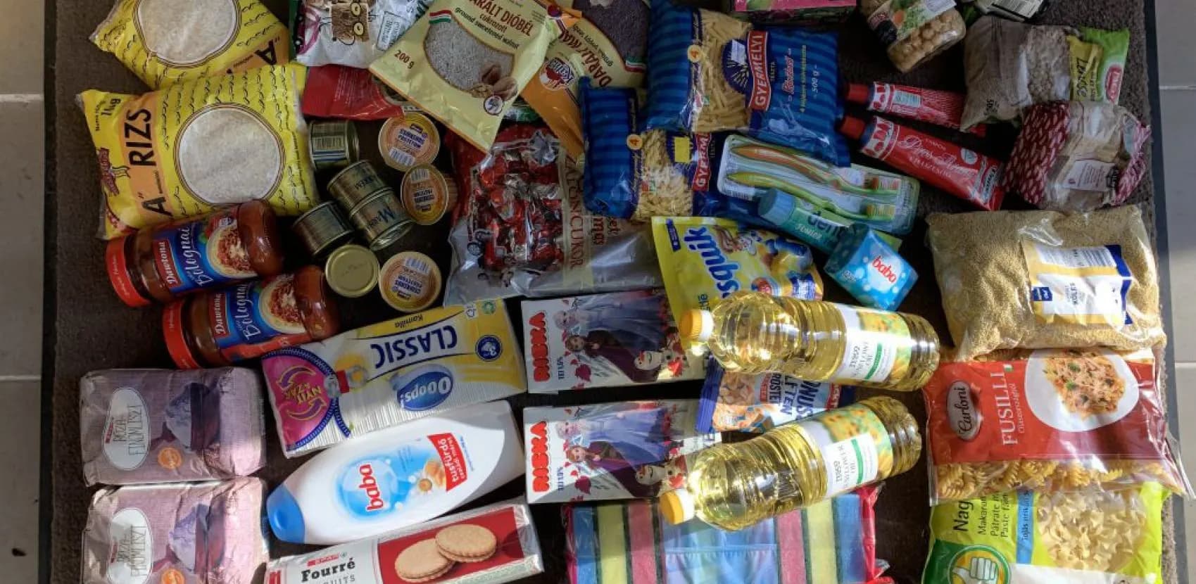 Tartós élelmiszergyűjtés - rászoruló kárpátaljai családoknak - 2021. december 4.