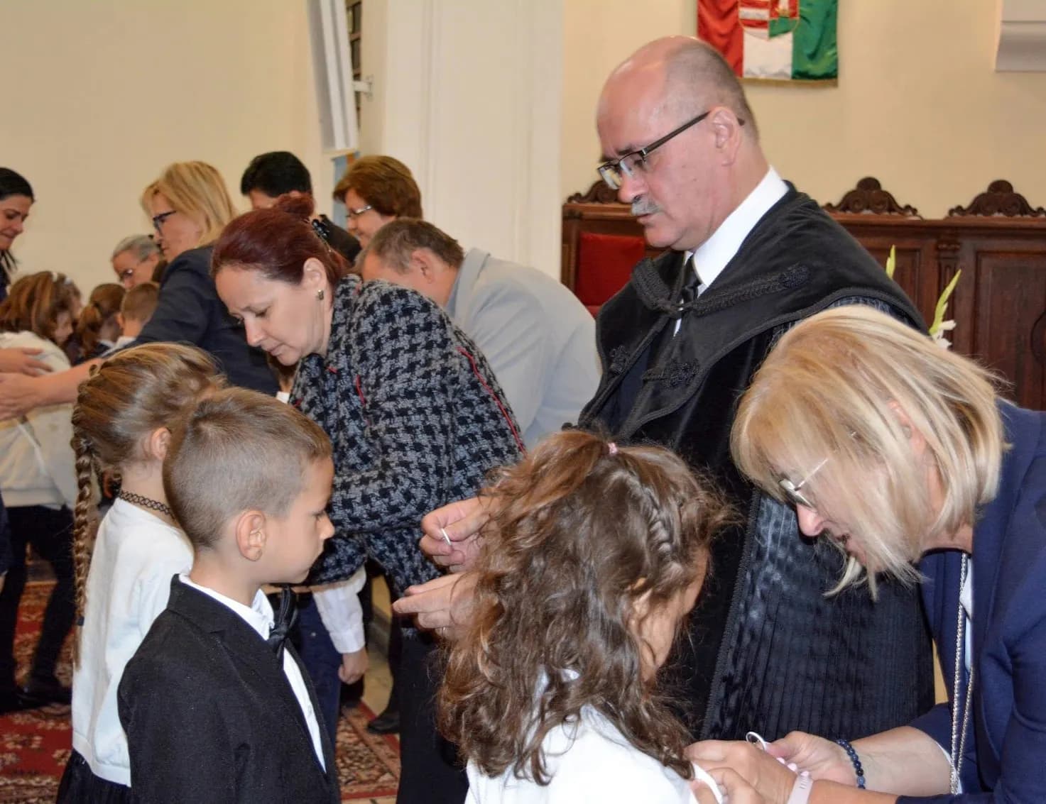 Fogadalmat tettek az új jókais diákok, és szüleik. - Nyíregyháza-Városi Református Egyházközség, 2023. október 9.