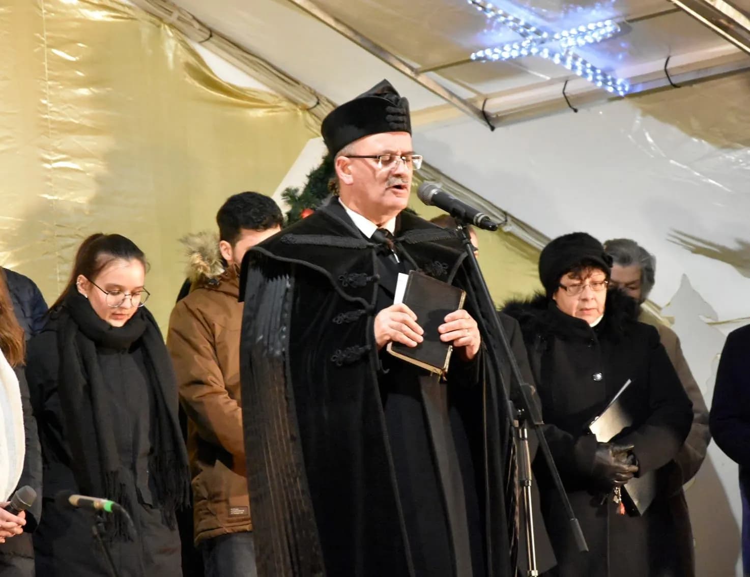 Adventi gyertyagyújtás a Kossuth téren - Nyíregyháza-Városi Református Egyházközség, 2023. december 18.