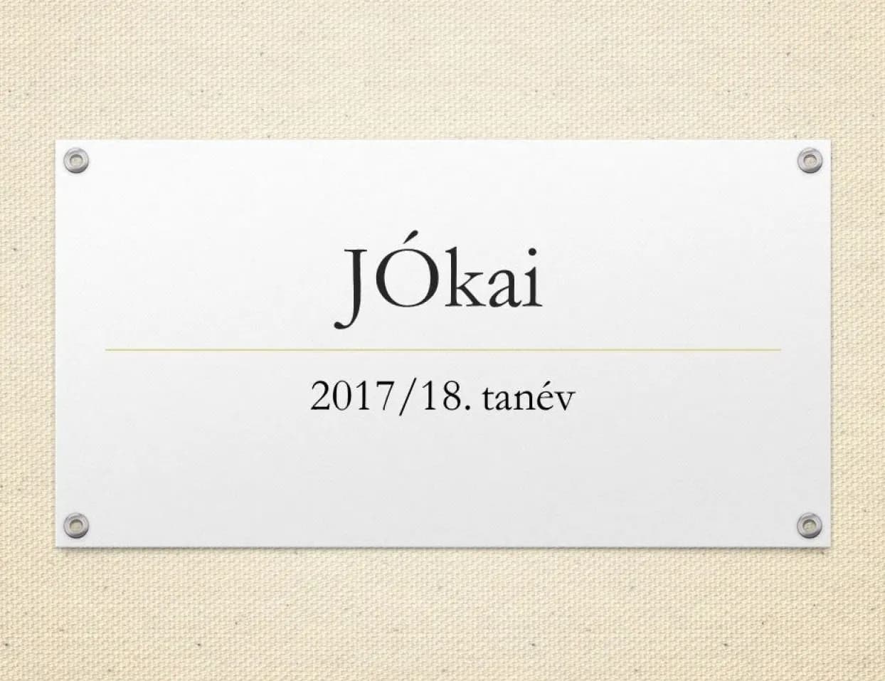 Beszámoló a Jókai Mór Református Általános Iskola 2017/18-as tanévéről - Nyíregyháza-Városi Református Egyházközség, 2018. június 10.