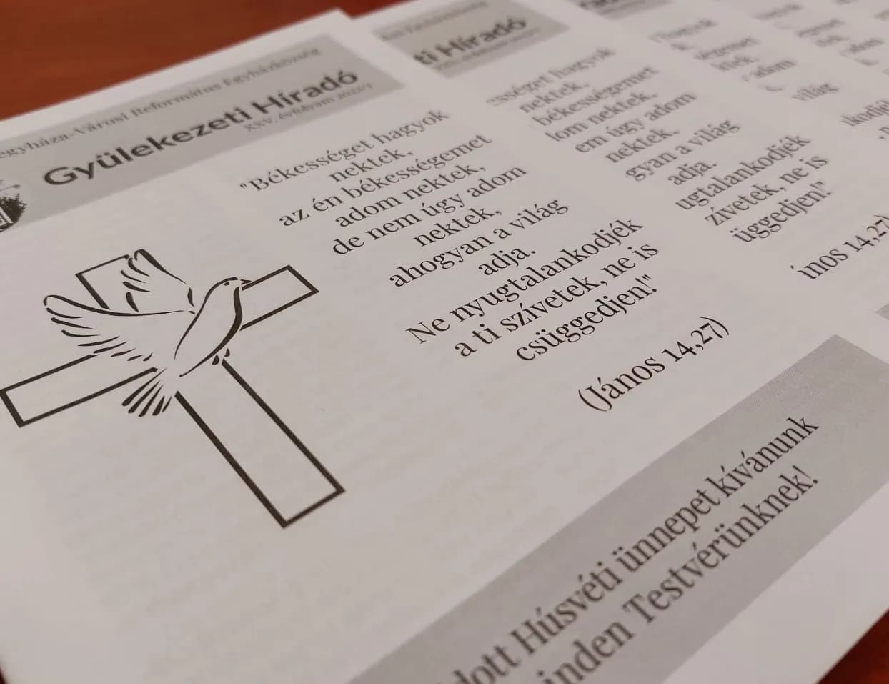 Online is olvasható a húsvéti Gyülekezeti Híradó! - Nyíregyháza-Városi Református Egyházközség, 2022. április 16.