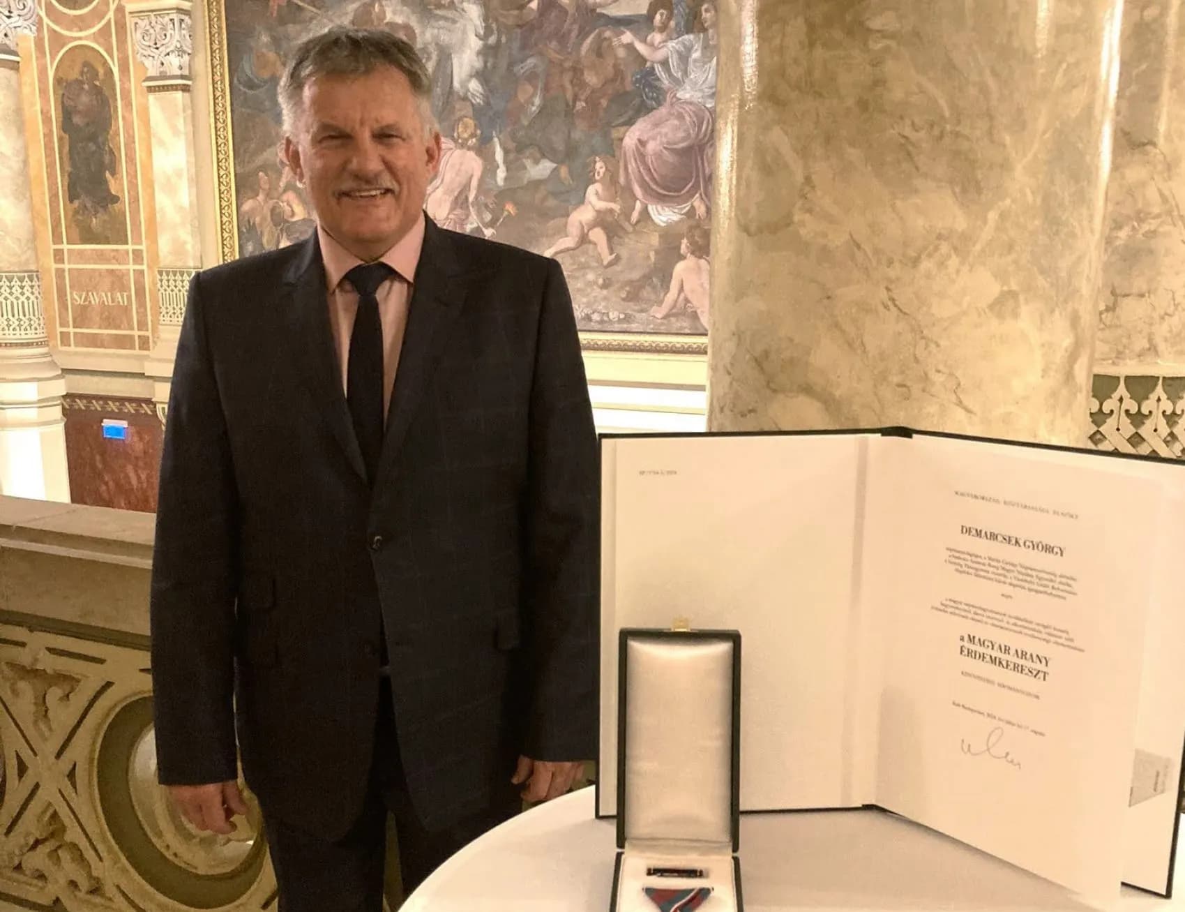 Állami kitüntetést kapott Demarcsek György - Nyíregyháza-Városi Református Egyházközség, 2024. augusztus 24.