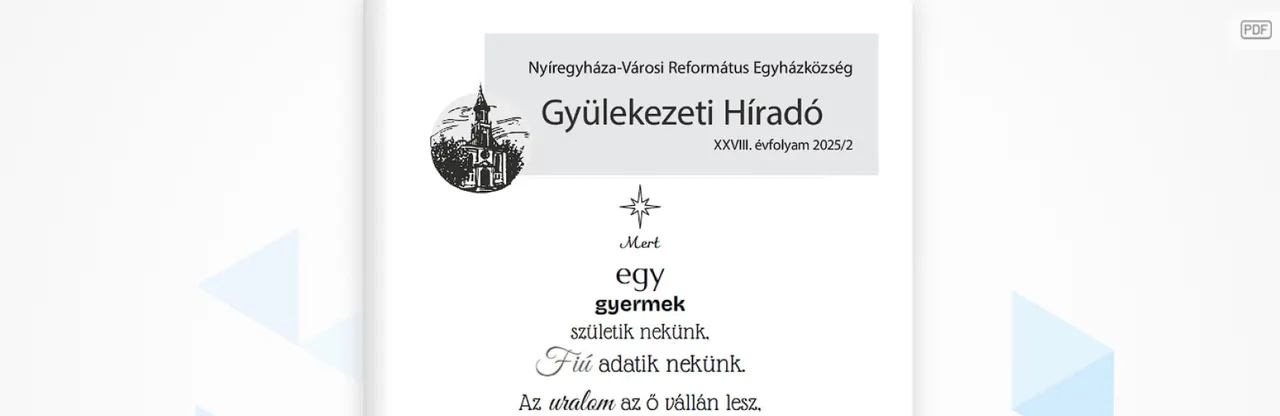 Online formában is olvasható a Gyülekezeti Híradó karácsonyi száma