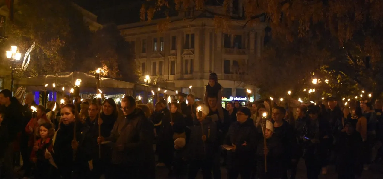 Fáklyás felvonulás a reformáció ünnepén - Nyíregyháza-Városi Református Egyházközség, 2024. november 4.