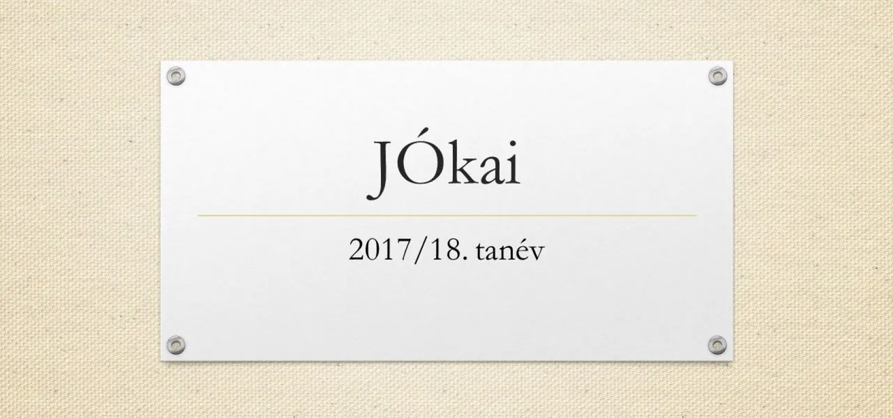 Beszámoló a Jókai Mór Református Általános Iskola 2017/18-as tanévéről - Nyíregyháza-Városi Református Egyházközség, 2018. június 10.