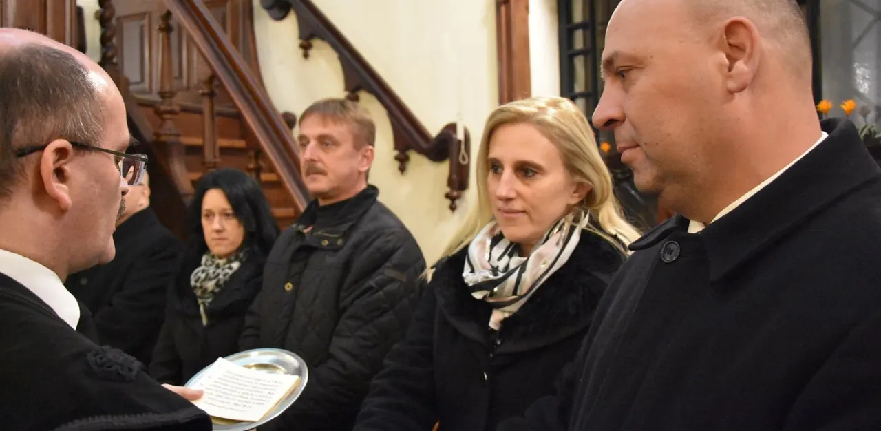 Jubiláló házaspárok megáldása az óévi hálaadó istentiszteleten - 2018. december 31.