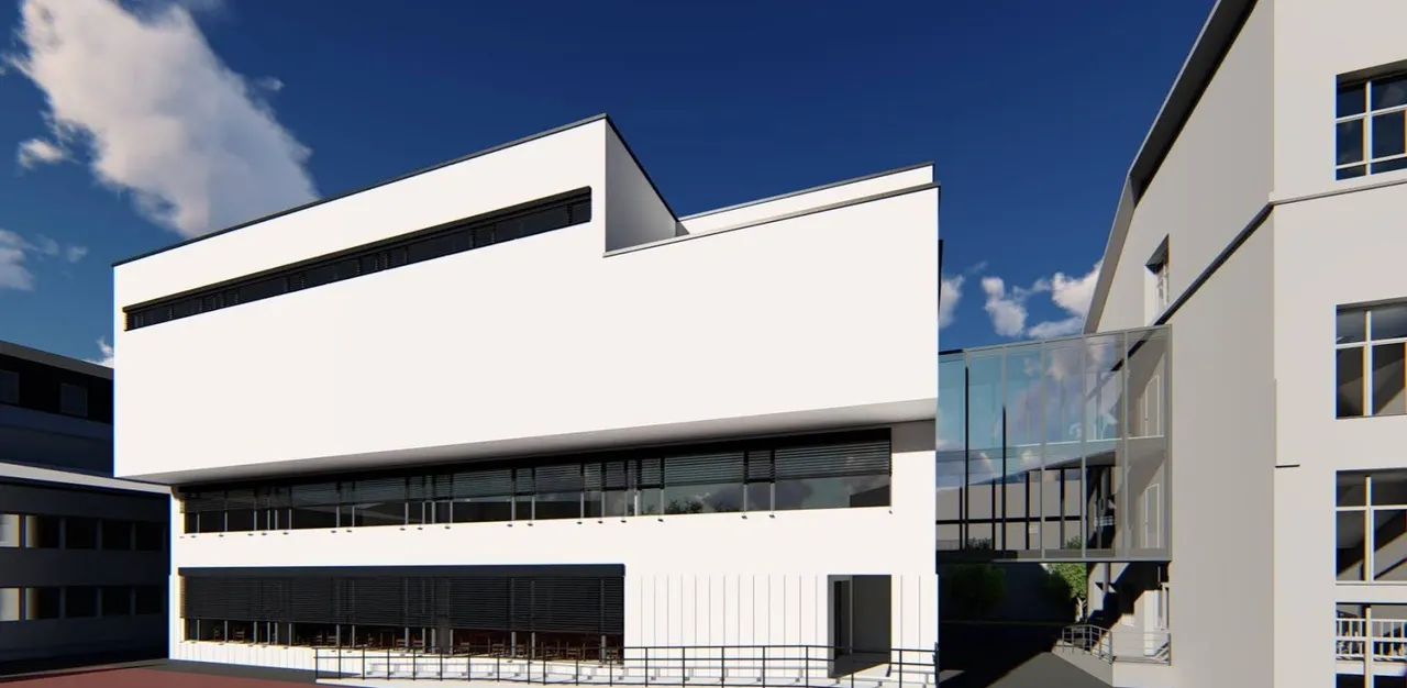 A Jókai Iskola új épületszárnyának látványterve